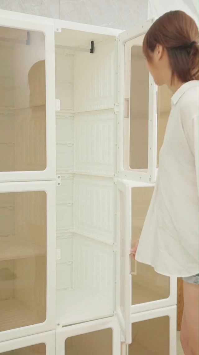 Amazon.co.jp: ワードローブ クローゼット 折り畳み式 折り畳み式 窓